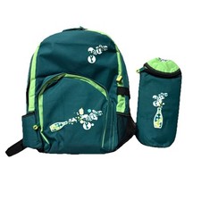 2007 PERRIER Sparkling Soda Water Promo Insulated Backpack + Bottle Bag Sample