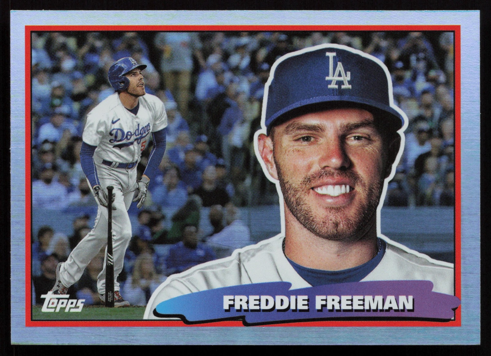 2022 Topps Archives #88BF-8 Freddie Freeman 1988 Topps Big Foil Dodgers