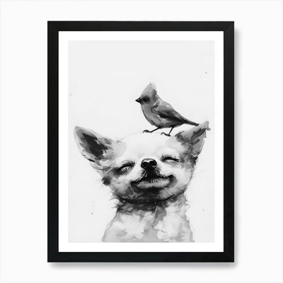 Chihuahua 1 Kunstdruck gerahmt Wandbild Poster Leinwanddruck Bild