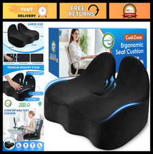 Extra Large Memory Foam Seat Cushion for Office Chair, Car, Gaming - Pain Relief
