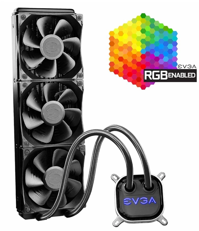 🔥EVGA 360mm CLC RGB Intel/AMD CPU Liquid Cooler🔥 - Image 3 of 4