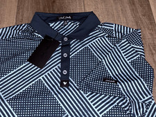 NWT Bad Birdie Golf Polo Men's Size 2XL Blue Retro