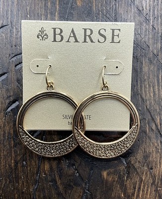 Barse Britta Loop Earrings-Bronze-NWT