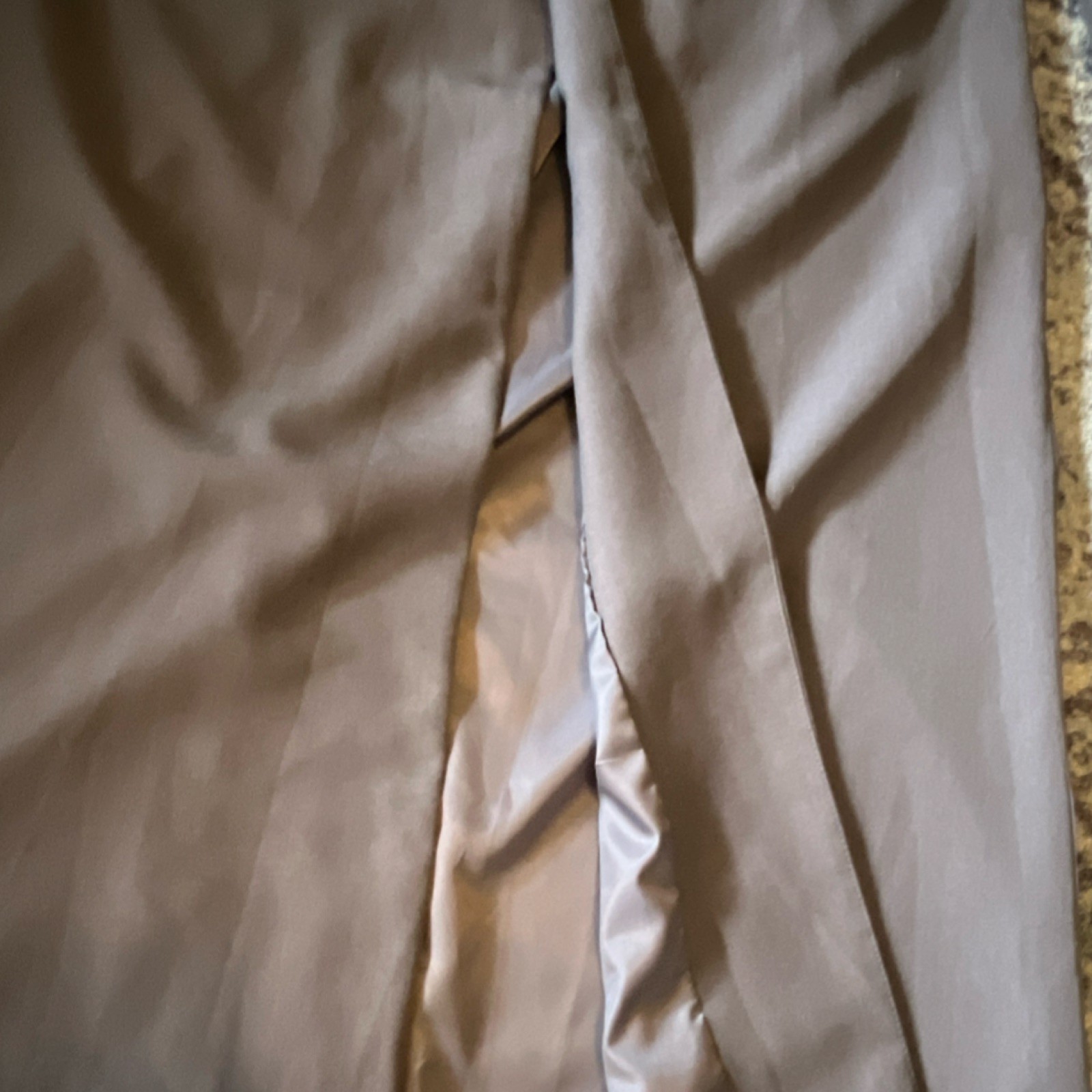 Gray Collared Button Long Overcoat Lined Pockets … - image 2