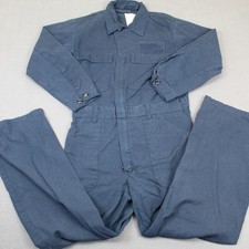 US Navy Coveralls Mens 38S Blue Flame Resistant Utility Workwear FR Mechanic