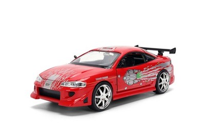 BRIAN'S MITSUBISHI ECLIPSE REMIX RED 1/24 DIECAST CAR JADA TOYS