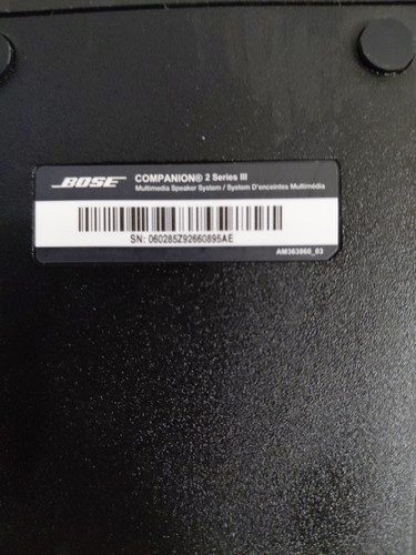 BOSE Companion 2 Series III Multimedia Computer PC - Laptop Speakers - Bild 10 von 11