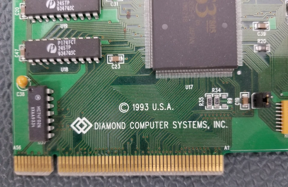 Vintage 1993 Diamond Computer Sytems Stealth 24VL V 2.01, Video Card ISA REV C4 - Image 4 of 4