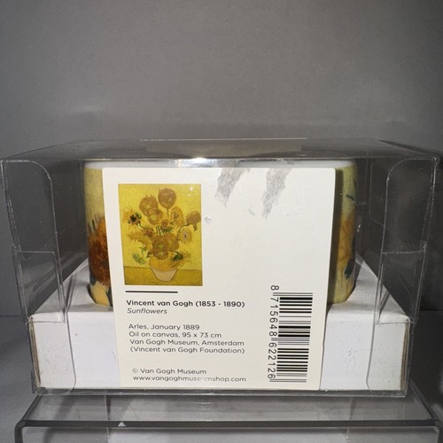 NIB Van Gogh Sunflowers Porcelain Salt & Pepper Shaker Set NEW Museum Amsterdam - Picture 3 of 5