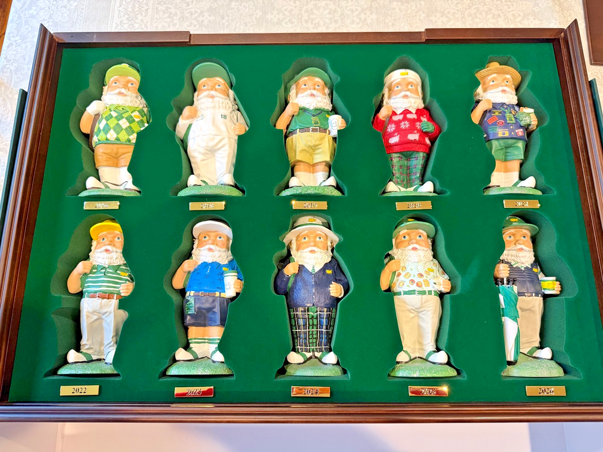 【超貴重】Masters 2026 MGNOME-MINI White 2026 Masters Limited Edition 10 Mini Gnome Box Set Rare