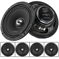 4 Pack Orion 6.5" Midrange Speakers 1200 Watts Max Power 4 Ohm Audio XTR-654NEO