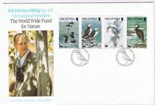 Stamps Isle Of Man FDC Prince Philip World Wide Fund Wildlife September 20 1989