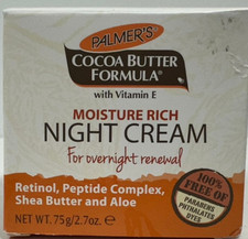 Palmer s Cocoa Butter Night Cream 2.7oz Retinol Peptides Moisture Rich