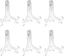 10 Inch Clear Plastic Easels or Stand/Plate Holders to Display Pictures or Other