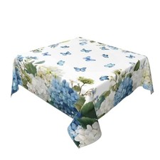 Spring Square Tablecloths 54x54 Inches 54" x 54" Square Hydrangea Floral-a
