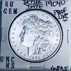 1904 O BU GEM MORGAN SILVER DOLLAR UNC MS+++ U.S. MINT RARE COIN 6805