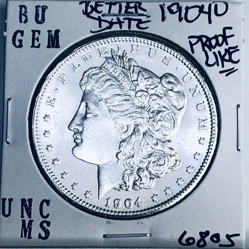 1904 O BU GEM MORGAN SILVER DOLLAR UNC MS+++ U.S. MINT RARE COIN 6805
