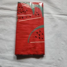 Watermelon Pattern Tenugui Cotton Japan 34x90cm Used