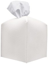 Tissue Box Cover Refined Modern Pu Leather Square Holder Decorative Holder/organ