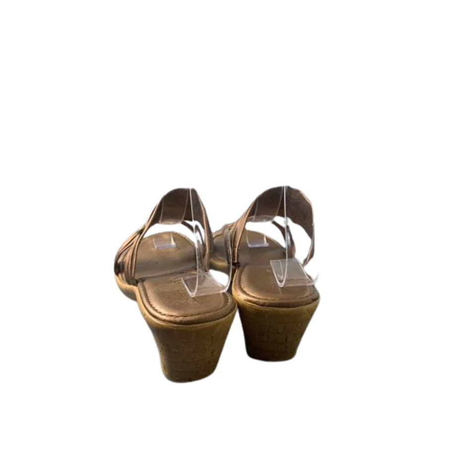 Sandalias de cuña Damiani de cobre para mujer talla 9 Foto 3 de 4