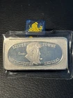1973 Silver Towne's Grandpa Art Bar-Great Lakes Mint  1 Troy oz.999 Silver