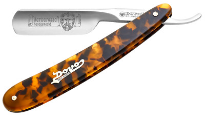 NEUHEIT 2021 - DOVO Solingen BARBAROSSA Rasiermesser 5/8'' KURZE Klinge Rundkopf