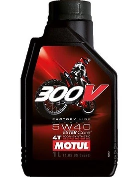 MOTUL Huile moteur 300V FACTORY LINE OFF ROAD 5W-40 moto 4T ESTER Core® 1 litre - Photo 1/1