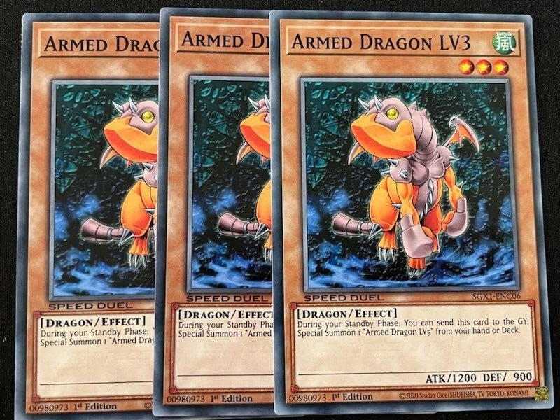 YUGIOH ARMED DRAGON DECK LV- THUNDER- WHITE- FLASH- RITUAL- TYRANT- WIND NM  | eBay