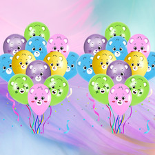 Lindos osos látex globo feliz cumpleaños suministros decoración fiesta tema cuidado