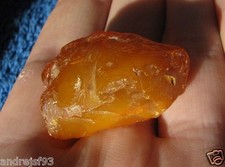 Natural Baltic amber 8.5 gr yellow cognac stone 琥珀 craft Butterscotch antique