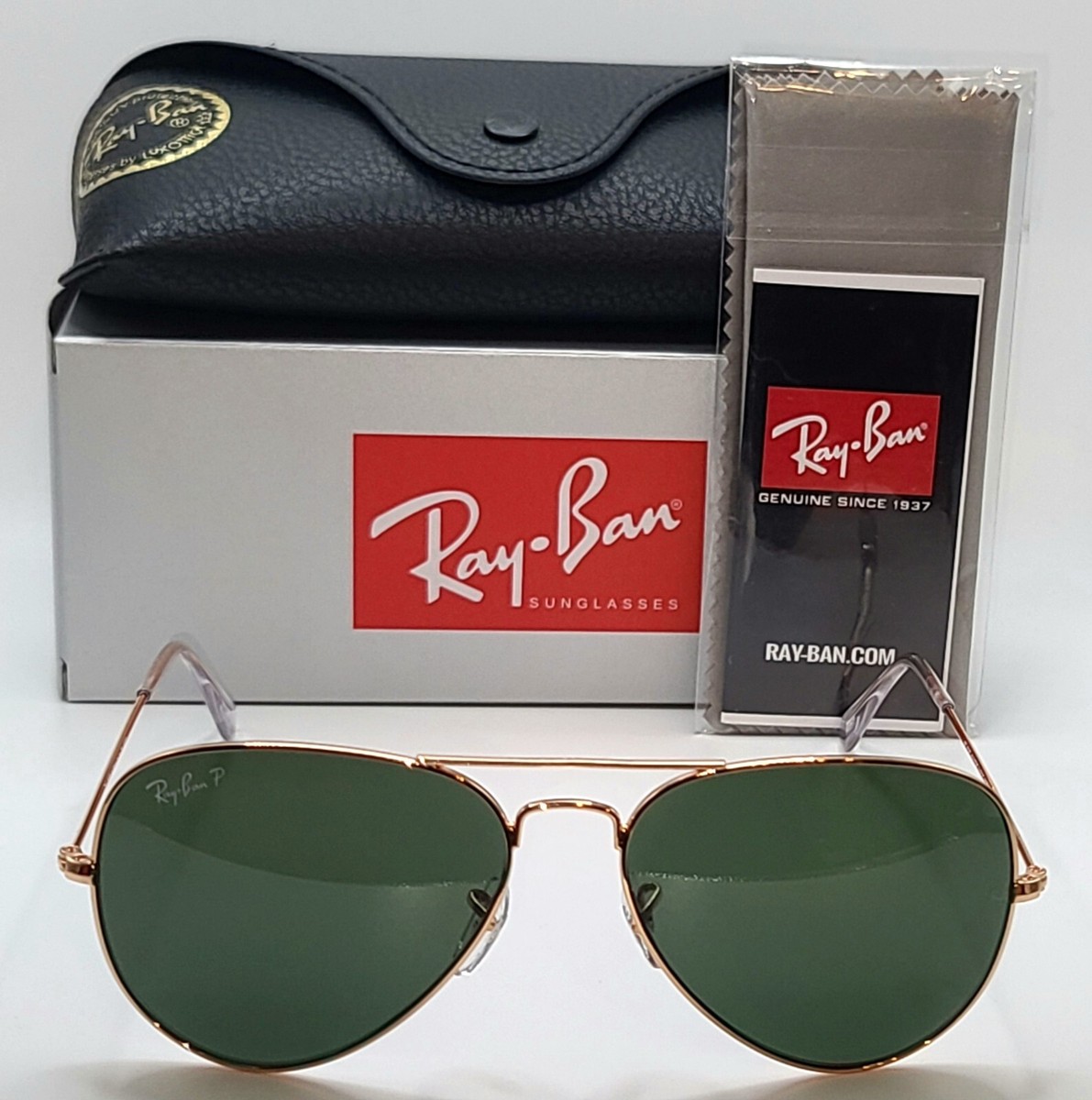 Ray Ban Aviator RB3025 001/58 Polarized Gold Green G-15 Ray Ban Aviator RB3025 001/58 Polarized Gold Green G-15