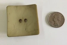 DILL BUTTONS #410147 - MOSS SQUARE - 2 HOLE - 60MM--  4 BUTTONS IN A SET