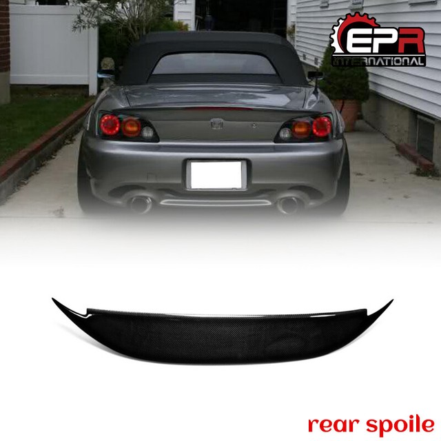For Honda S2000 BYS Style Carbon Fiber Rear Trunk Spoiler Ducktail Wing