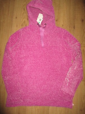 schöner kuschliger Damen Langarm Pullover mit Kapuze Gr. XL 42 SOCCX ICE BERRY