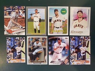 HUNTER PENCE - Lot of (8) DIFFERENT CARDS - Topps 2014-2020 GIANTS