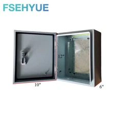 12x10x6'' Wateproof Carbon Steel Electrical Enclosure Wall Mount Junction Box
