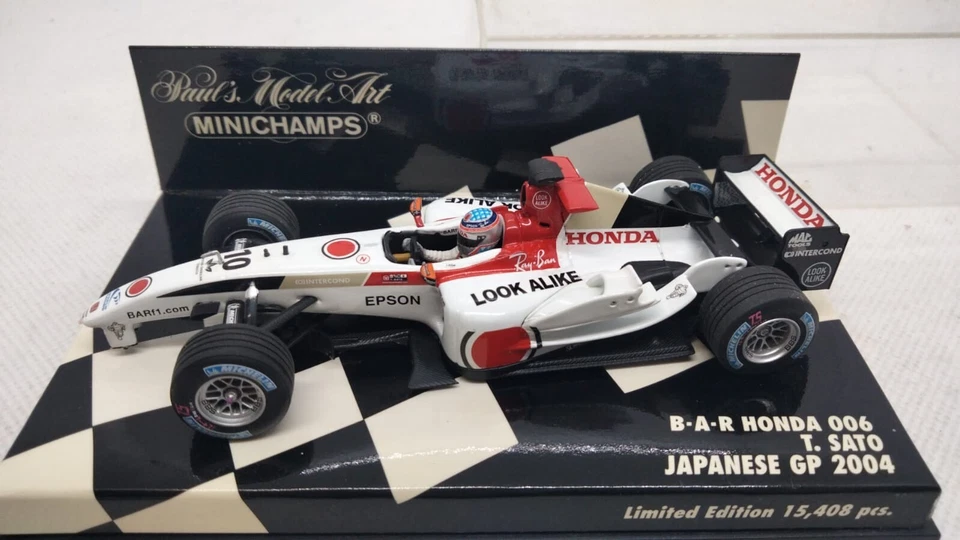 MINICHAMPS B.A.R. HONDA 006 T. SATO JAPANESE GP 2004 ED. LIM. 15408pz SCALA 1:43 - Immagine 2 di 4