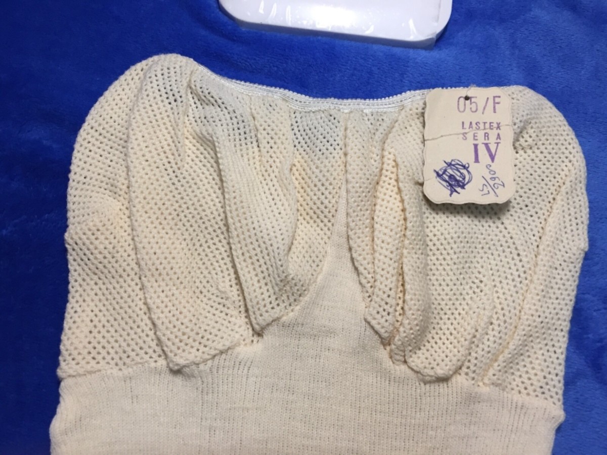 トップス eaphi CLASSIC WAVE WOOL BUSTIER MACVIS Wool top woman BUSTier size it4 eu80 us36 beige strapless