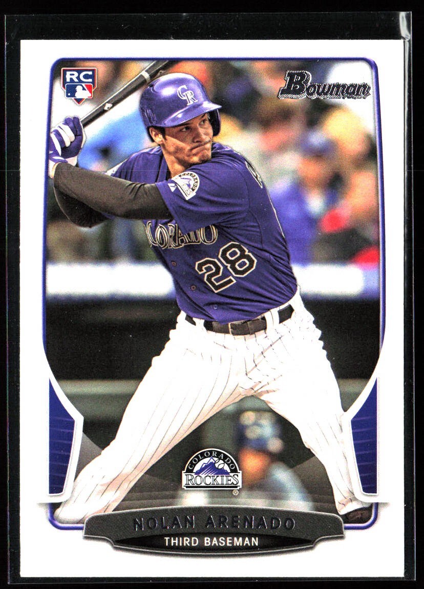 2013 Bowman Draft #41 Nolan Arenado Rookie RC Colorado Rockies, Cardinals