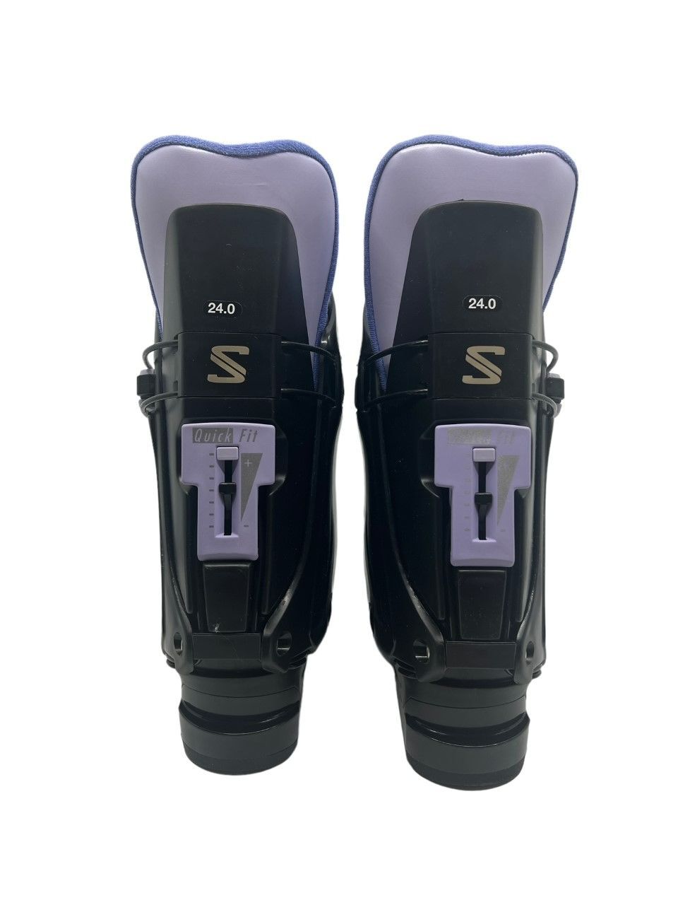 Scarponi da sci da neve Salomon SX 50 5.0 Lady neri e viola taglia 24 euro nuovi donna