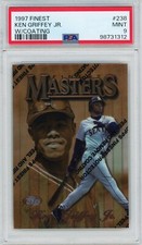 KEN GRIFFEY JR (POP 94) 1997 Topps Finest #238 Coating PSA Mint Mariners MVP HOF