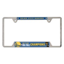Golden State Warriors Wincraft Back to Back Champions Metal License Plate Frame