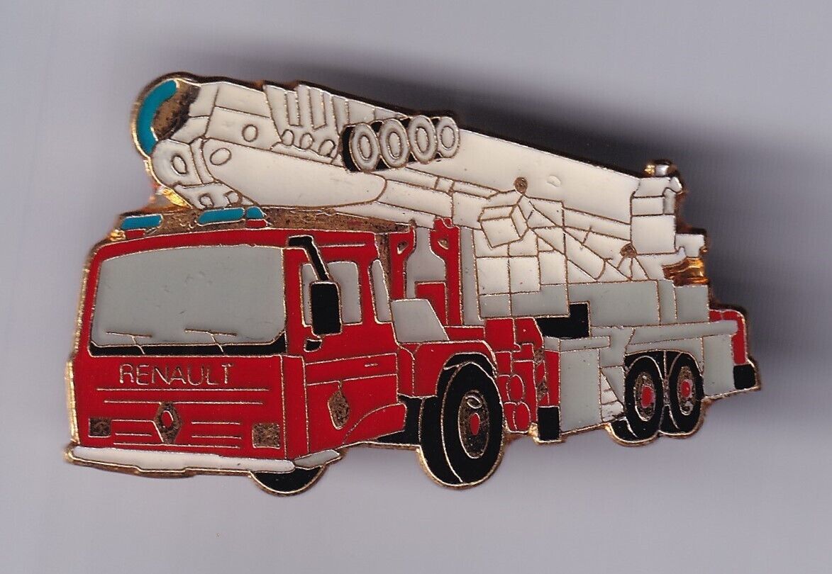 RARE PIN'S PINS.. FIREFIGHTER TRUCK TRUCK TELESCOPIC SCALE RENAULT BIG~FR