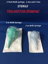 COMBO PACK 2oz AND 3oz STERILE, Ear Syringe, Bulb Syringe,Baby Nasal Aspirator