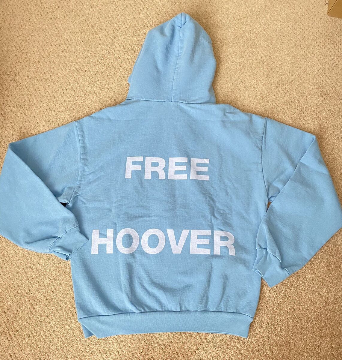 New Free Larry Hoover Hoodie Light Blue Large Kanye West New Free Larry Hoover Hoodie Light Blue Large Kanye West