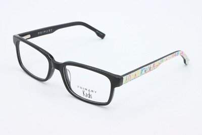 NEW PRIMARY PK117 BLK BLACK AUTHENTIC FRAMES EYEGLASSES 46  display picture 2