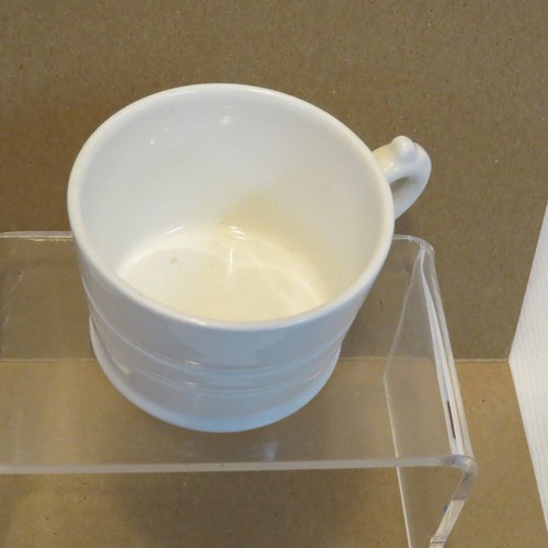 Antique c. 1914 Homer Laughlin Hotel, White Ware, Mustard Jar/Cup, No Lid, NICE! - Picture 3 of 6