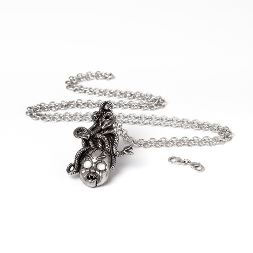 Alchemy Gothic Curse of the Undoll Pendant Medusa Snakes Wiccan Fine Pewter P982 - Picture 3 of 3