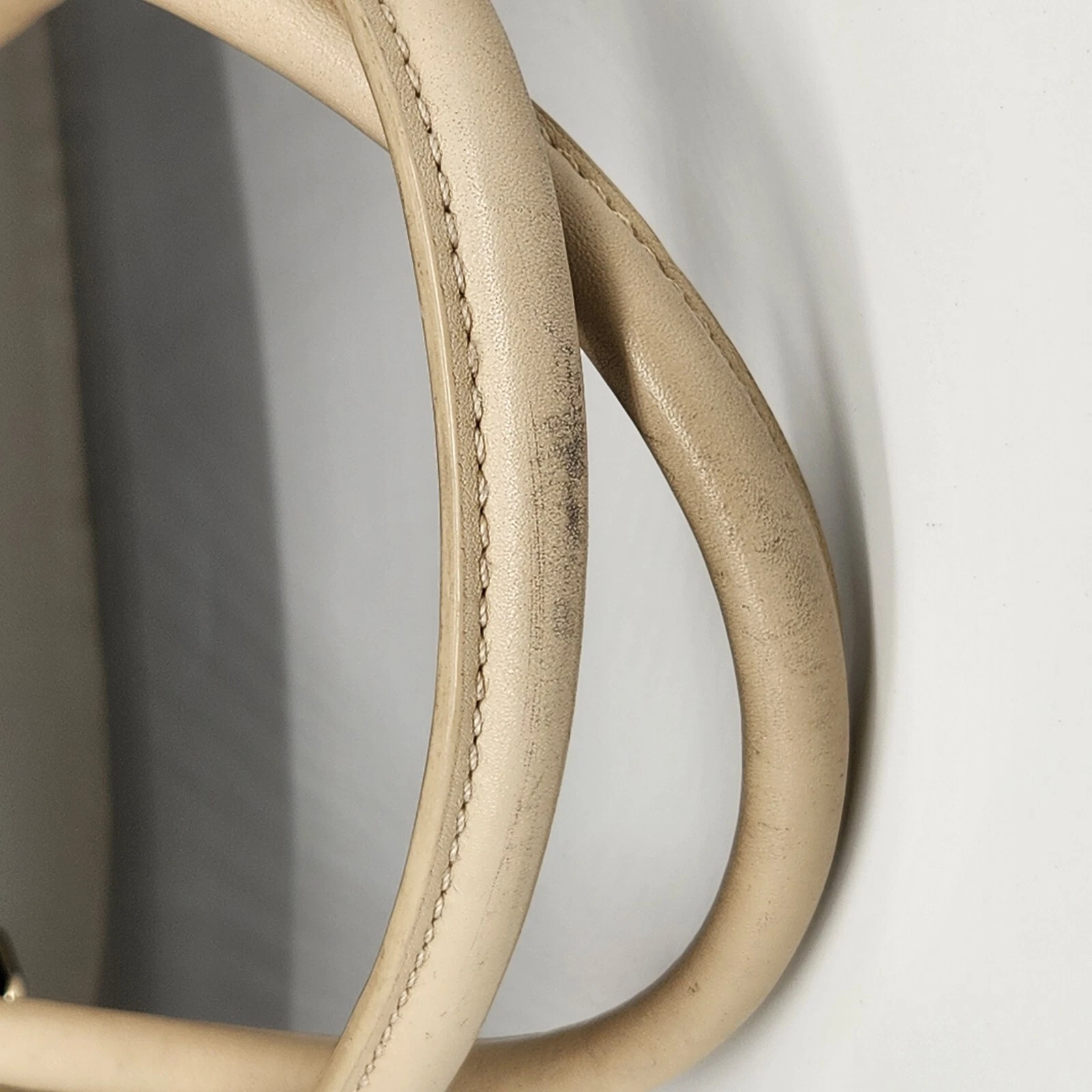 Borsa tote Kate Spade nera pelle panna manici Catherine Street Wensley preppy