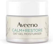 Aveeno Face Calm+Restore Oat Gel Moisturiser (1x 50ml), Face Moisturiser